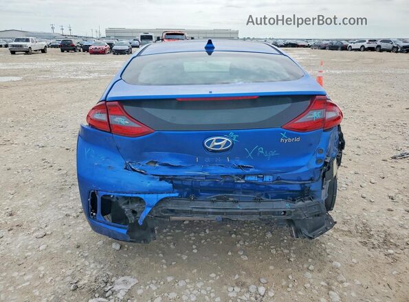 KMHC75LC8JU074865 2018 HYUNDAI IONIQ Blue Widok z tyłu