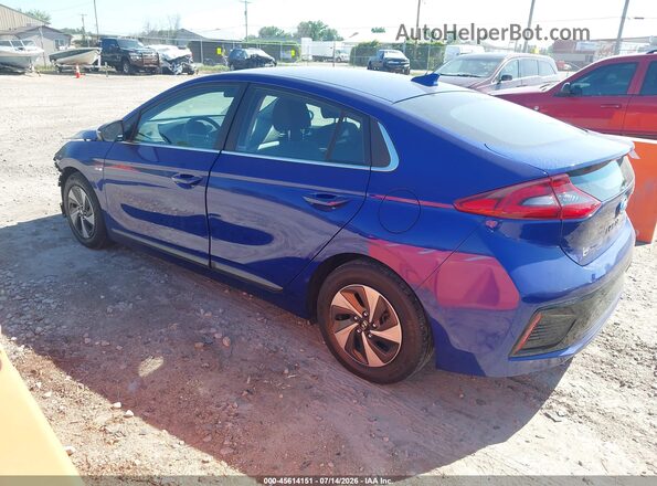 KMHC75LC8KU117862 2019 HYUNDAI IONIQ HYBRID Blue Հետևի ձախ