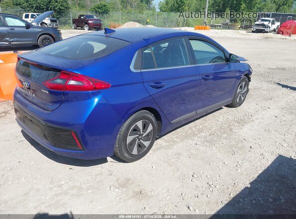 KMHC75LC8KU117862 2019 HYUNDAI IONIQ HYBRID Blue Հետևի աջ