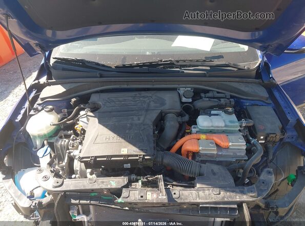 KMHC75LC8KU117862 2019 HYUNDAI IONIQ HYBRID Blue Հետևի տեսք