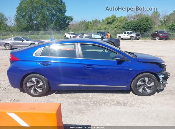 KMHC75LC8KU117862 2019 HYUNDAI IONIQ HYBRID Blue Սալոնի 360 աստիճան տեսք