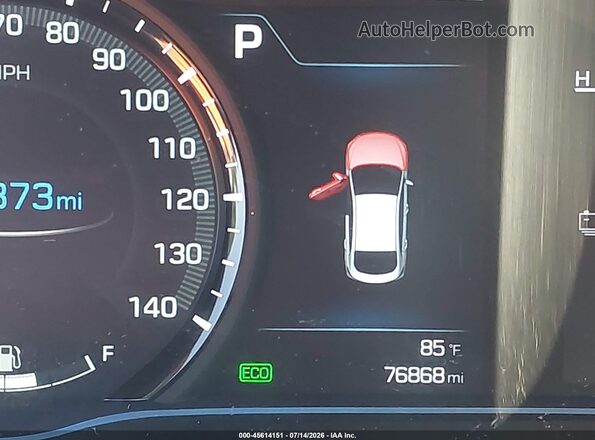 KMHC75LC8KU117862 2019 HYUNDAI IONIQ HYBRID Blue 