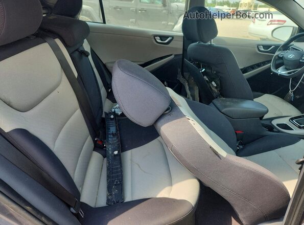 KMHC75LC8KU129686 2019 HYUNDAI IONIQ Gray Rear seats view