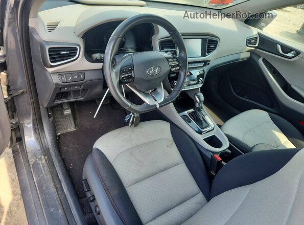KMHC75LC8KU129686 2019 HYUNDAI IONIQ Gray Dashboard view