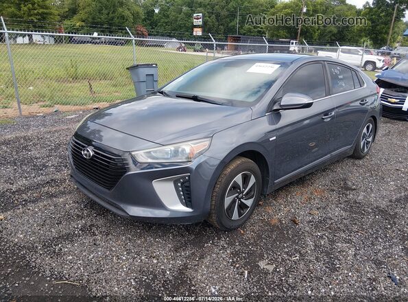 KMHC75LC9JU062269 2018 HYUNDAI IONIQ HYBRID Серый Передняя левая четверть