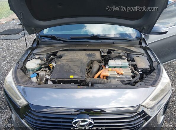 KMHC75LC9JU062269 2018 HYUNDAI IONIQ HYBRID Серый Вид сзади