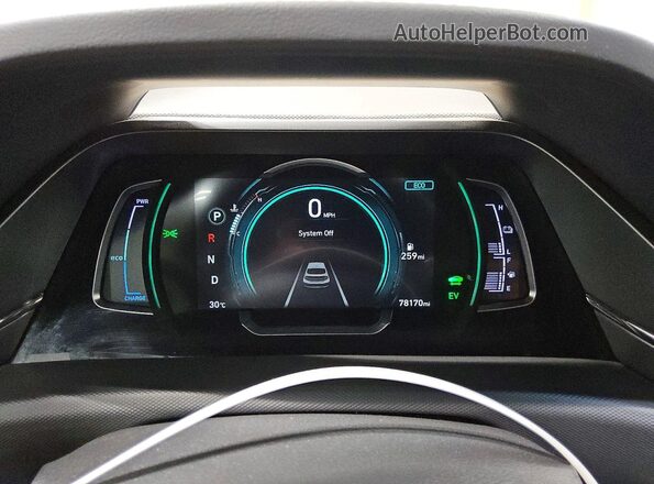 KMHC75LC9LU209564 2020 HYUNDAI IONIQ Black Vista del cuadro de instrumentos