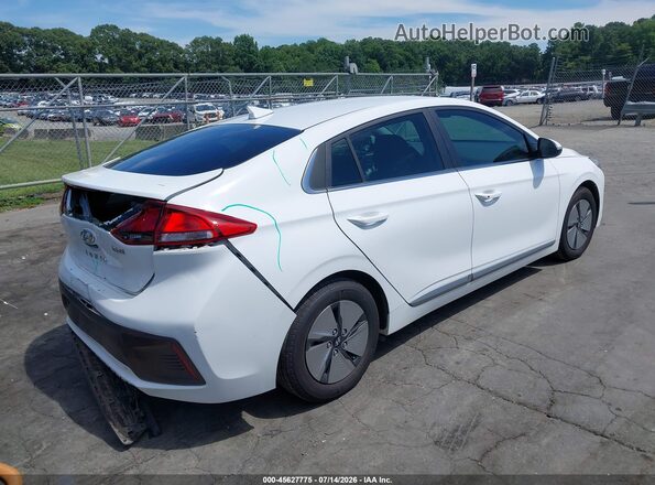 KMHC75LC9NU282419 2022 HYUNDAI IONIQ HYBRID White უკანა მარჯვენა