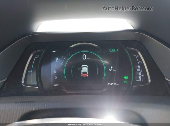 KMHC75LC9NU282419 2022 HYUNDAI IONIQ HYBRID White უკანა სავარძლების ხედი