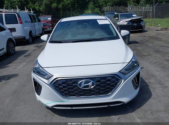 KMHC75LC9NU282419 2022 HYUNDAI IONIQ HYBRID White ხელსაწყოთა პანელის ხედი