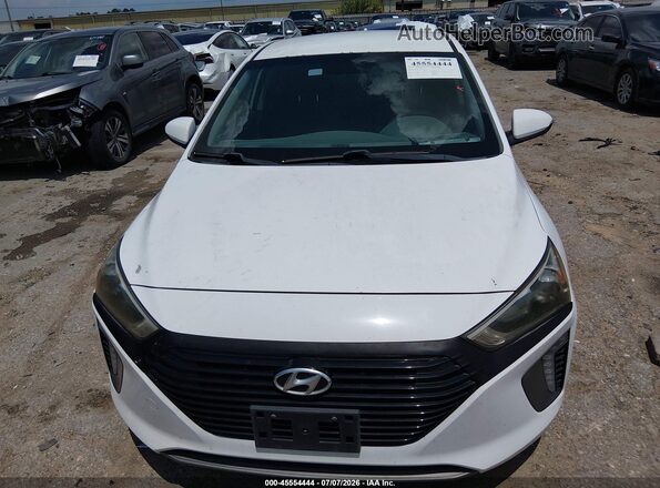 KMHC75LCXHU030344 2017 HYUNDAI IONIQ HYBRID White Widok z przodu