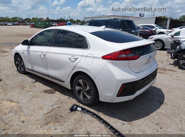 KMHC75LCXHU030344 2017 HYUNDAI IONIQ HYBRID White Tył lewy