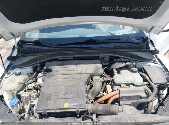 KMHC75LCXHU030344 2017 HYUNDAI IONIQ HYBRID White Widok z tyłu