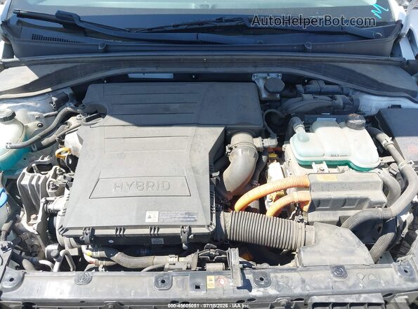 KMHC75LCXHU047614 2017 HYUNDAI IONIQ HYBRID White Вид ззаду