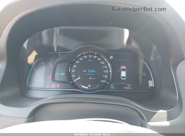 KMHC75LCXHU047614 2017 HYUNDAI IONIQ HYBRID White Вид задніх сидінь