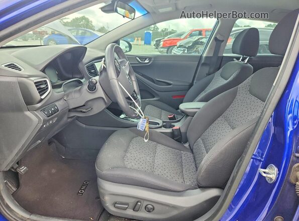 KMHC75LCXKU119791 2019 HYUNDAI IONIQ Blue Вид салону спереду