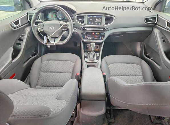 KMHC75LCXKU119791 2019 HYUNDAI IONIQ Blue Вид панелі приладів