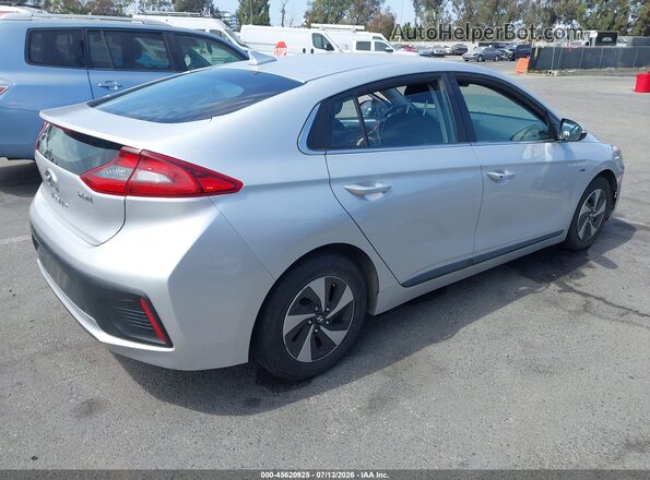 KMHC75LCXKU144836 2019 HYUNDAI IONIQ HYBRID Серебряный Задняя правая четверть