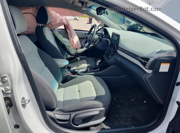 KMHC75LCXLU201988 2020 HYUNDAI IONIQ White Widok wnętrza z przodu
