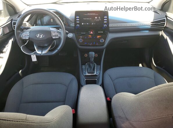 KMHC75LD0MU256430 2021 HYUNDAI IONIQ Белый Вид панели приборов