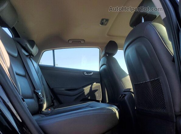 KMHC75LD5JU096007 2018 HYUNDAI IONIQ Black უკანა სავარძლების ხედი