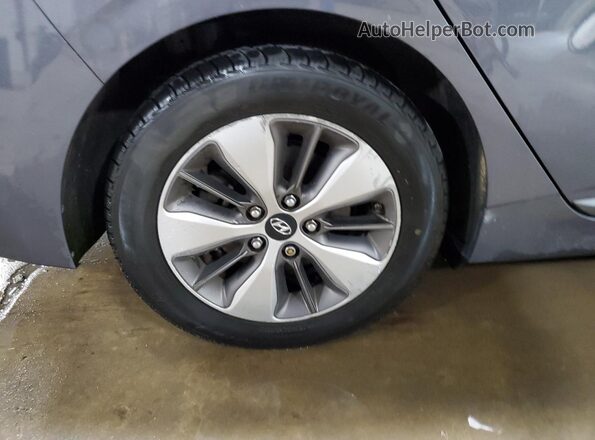 KMHC75LD7KU154412 2019 HYUNDAI IONIQ Серый Вид наклейки с VIN-кодом