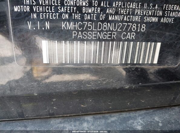KMHC75LD8NU277818 2022 HYUNDAI IONIQ PLUG-IN HYBRID Black ძრავის განყოფილების ხედი