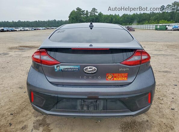 KMHC75LD9JU104044 2018 HYUNDAI IONIQ Gray Հետևի տեսք