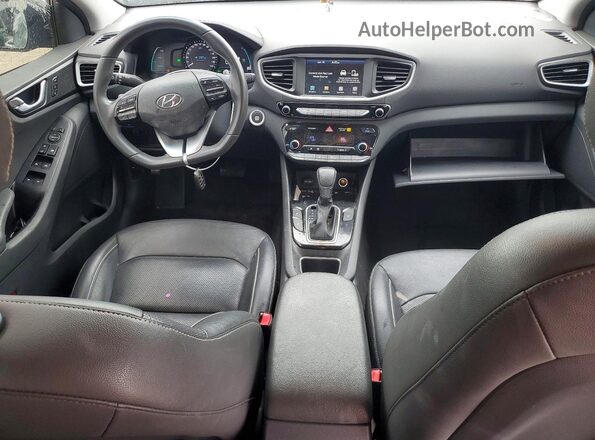 KMHC75LD9JU104044 2018 HYUNDAI IONIQ Gray Առջևի վահանակի տեսք