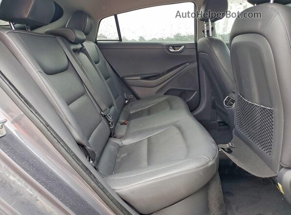 KMHC75LD9JU104044 2018 HYUNDAI IONIQ Gray Հետևի նստատեղերի տեսք