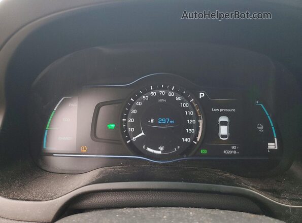 KMHC75LD9JU104044 2018 HYUNDAI IONIQ Gray Սարքավորումների վահանակի տեսք