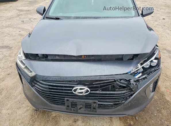 KMHC75LD9JU104044 2018 HYUNDAI IONIQ Gray Սալոնի հետևի տեսք