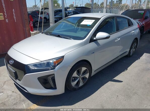KMHC75LH6KU037861 2019 HYUNDAI IONIQ ELECTRIC Gray Передня ліва чверть