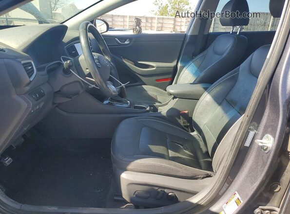 KMHC85LC2HU029640 2017 HYUNDAI IONIQ Gray Vista interior delantera