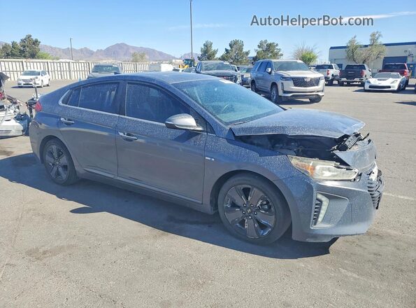 KMHC85LC2HU029640 2017 HYUNDAI IONIQ Gray Delantero derecho