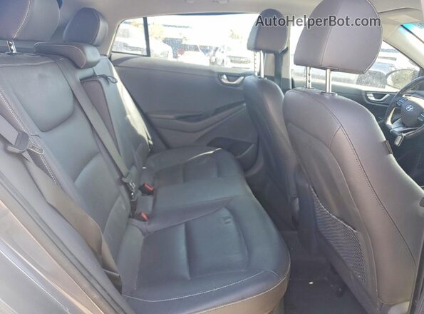 KMHC85LC2HU029640 2017 HYUNDAI IONIQ Gray Vista de los asientos traseros