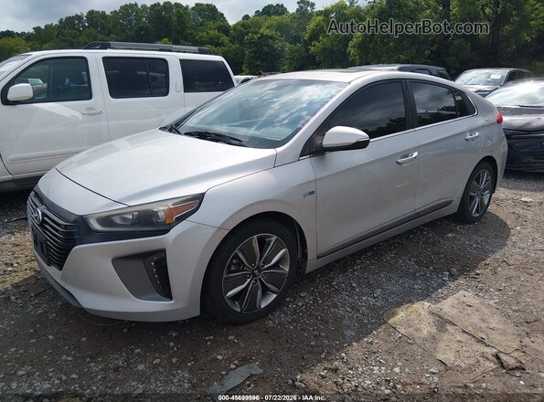 KMHC85LC2HU046602 2017 HYUNDAI IONIQ HYBRID Silver Передня ліва чверть