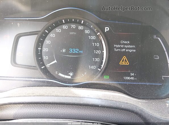 KMHC85LC2HU046602 2017 HYUNDAI IONIQ HYBRID Silver Вид задніх сидінь