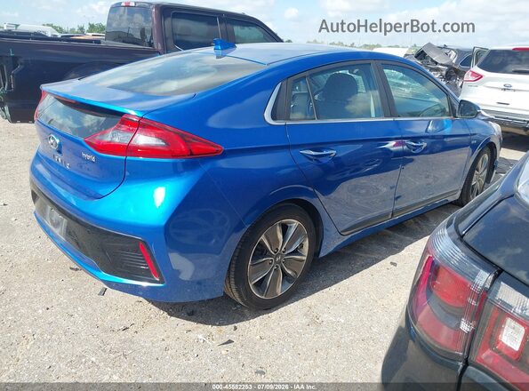 KMHC85LC2JU075359 2018 HYUNDAI IONIQ HYBRID Blue Задня права чверть