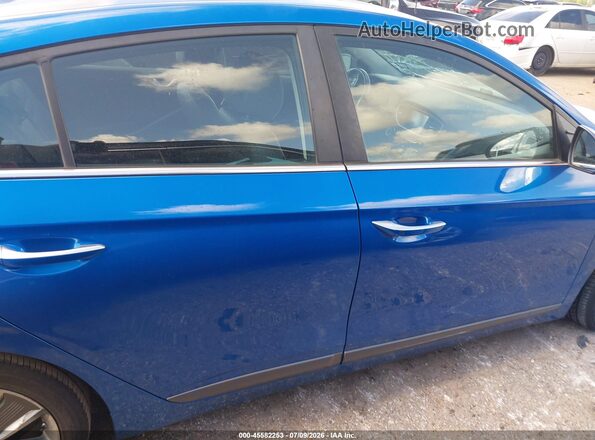 KMHC85LC2JU075359 2018 HYUNDAI IONIQ HYBRID Blue Вид задньої частини салону