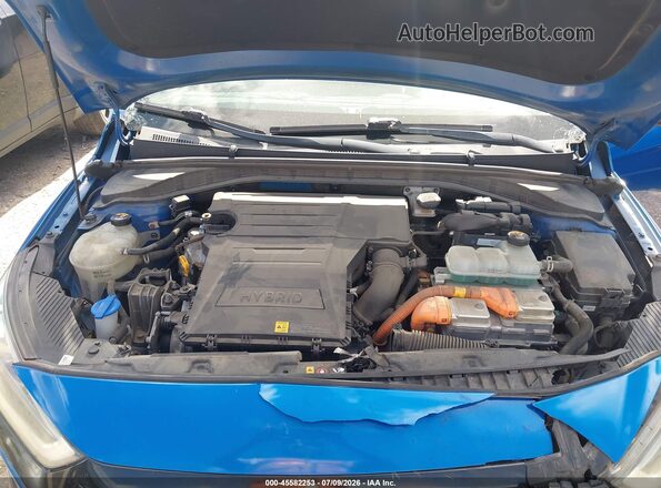 KMHC85LC2JU075359 2018 HYUNDAI IONIQ HYBRID Blue Вид ззаду