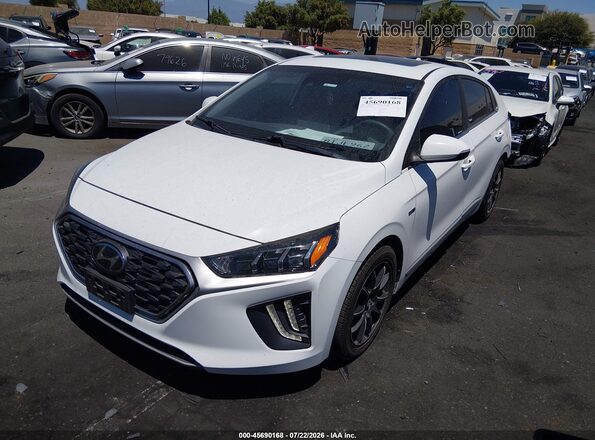 KMHC85LC4LU234353 2020 HYUNDAI IONIQ HYBRID Белый Передняя левая четверть