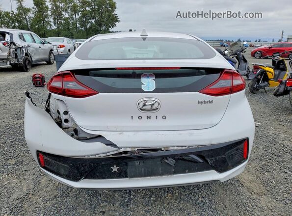 KMHC85LC5JU092883 2018 HYUNDAI IONIQ White უკანა ხედი