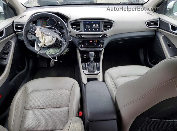 KMHC85LC5JU092883 2018 HYUNDAI IONIQ White წინა პანელის ხედი