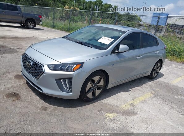 KMHC85LC6LU242650 2020 HYUNDAI IONIQ HYBRID Gray Vista tres cuartos delantera izquierda
