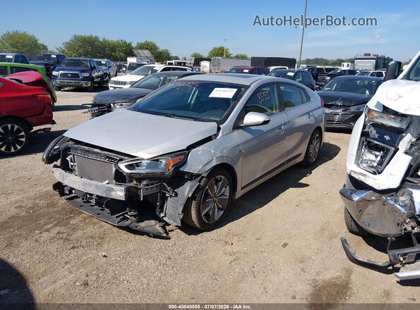 KMHC85LC7HU049110 2017 HYUNDAI IONIQ HYBRID Silver Передня ліва чверть