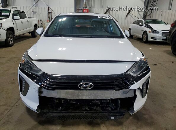 KMHC85LC7JU064938 2018 HYUNDAI IONIQ Белый Вид спереди