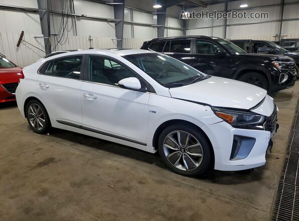 KMHC85LC7JU064938 2018 HYUNDAI IONIQ Белый Передняя правая четверть