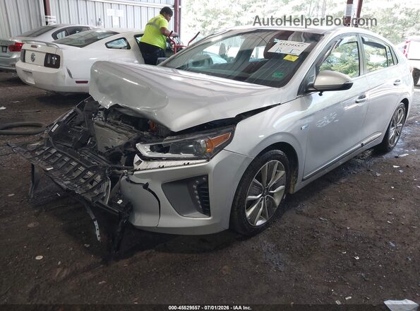 KMHC85LC7JU066270 2018 HYUNDAI IONIQ HYBRID Silver Առջևի ձախ երեք քառորդ տեսարան