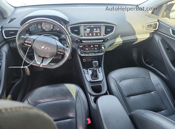 KMHC85LC7JU072103 2018 HYUNDAI IONIQ Black Widok deski rozdzielczej